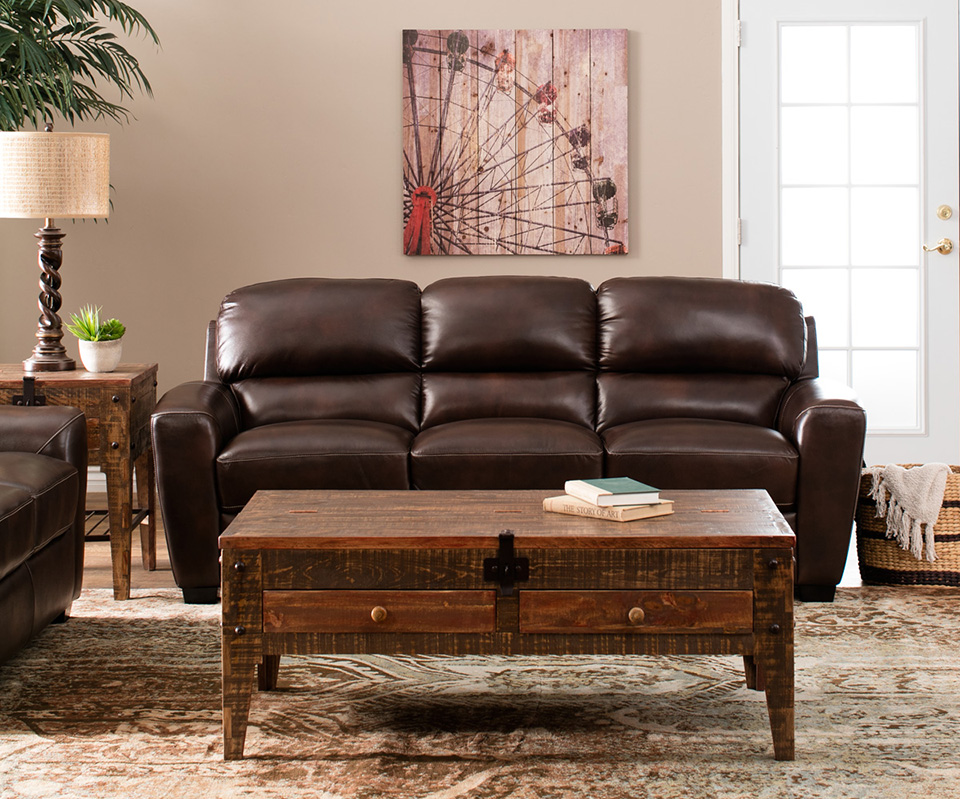  Tuscany  Leather Sofa  Set Abbyson Tuscan Tufted Top Grain 