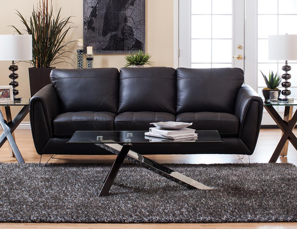 Living Large When Your House Is Small, Small Scale Leather Sofa