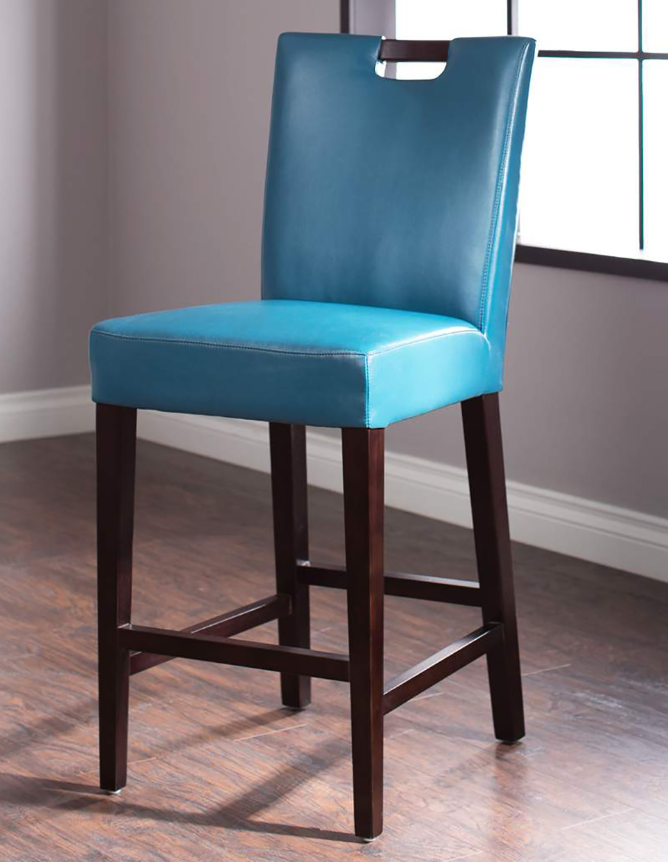 The Right Height Jerome S Furniture, Teal Leather Counter Stools